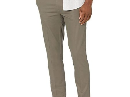 Goodthreads Pantalón Chino de Vestir Elástico, Cómodo, sin Arrugas y Muy Ajustado Hombre, Gris Topo, 50 Online Sale