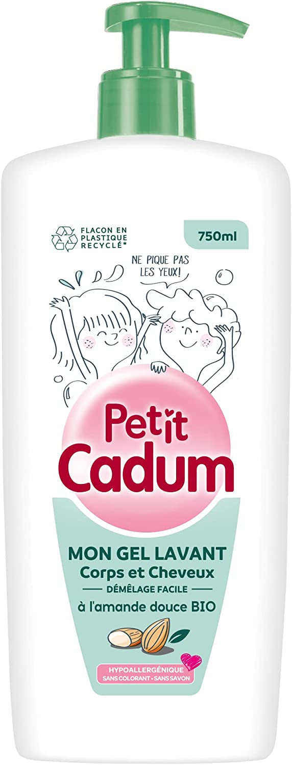 Petit Cadum Gel de Baño y Champú Desenredante con Aceite de Almendra Orgánico on Sale