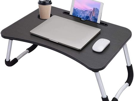 Arvioo Mesa para portátil Mesa portátil Cama para Mesa Lapdesks para portátiles Altura Plegable 60 x40x 28 cm（Ranura y portavasos） Sale