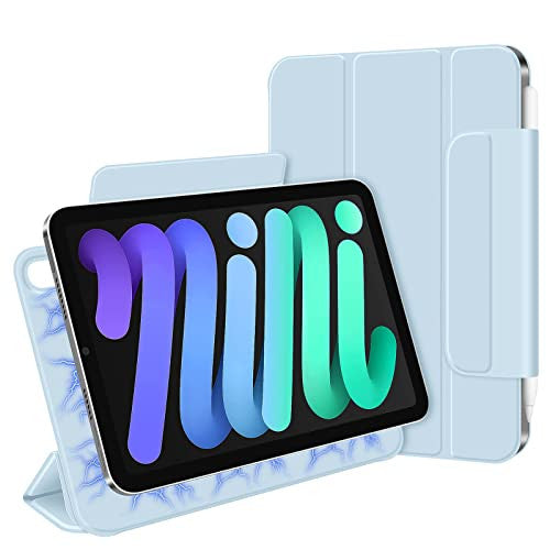 Goojodoq Funda Magnética Compatible con iPad Mini 6(8.3, 2021),Fijación Magnética, Sueño Estela(Azul) For Cheap