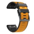 Dual-color Watch Band for Garmin Fenix 7   Forerunner 965   955   945   935 , Diamond Texture Silicone Replacement Strap on Sale