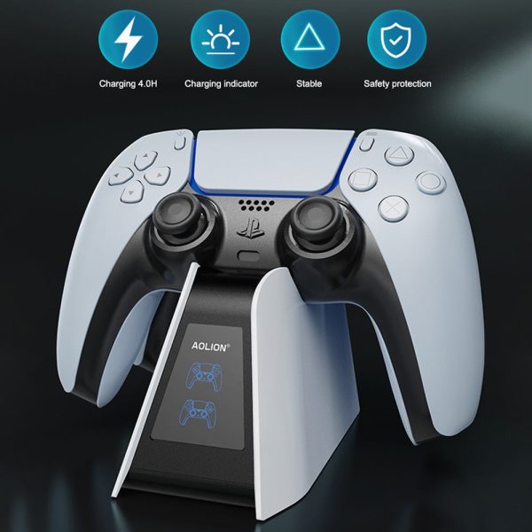 AOLION ALP500701 Dual Slot Fast Charging Dock for PS5 Elite Controller Charger with LED Indicator Online Hot Sale