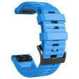 26mm Silicone Band for Garmin Tactix 7 Pro   Fenix 7X   6X Pro   5X Plus , Horizontal Stripes Black Buckle Watch Strap Online