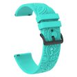 For Garmin Vivomove   Samsung Gear Sport   Pebble 2   Huawei Watch 2 Patten Silicone Strap 20mm Watchband Online Hot Sale