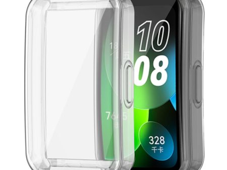 ENKAY HAT PRINCE for Huawei Band 8 TPU Watch Case Full Protection Clear Cover with Screen Protector Fashion