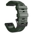 26mm Silicone Band for Garmin Tactix 7 Pro   Fenix 7X   6X Pro   5X Plus , Horizontal Stripes Black Buckle Watch Strap Online