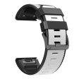 Dual-color Watch Band for Garmin Fenix 7   Forerunner 965   955   945   935 , Diamond Texture Silicone Replacement Strap on Sale